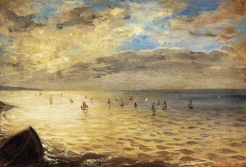 Eugene Delacroix The Sea from the Heights of Dieppe